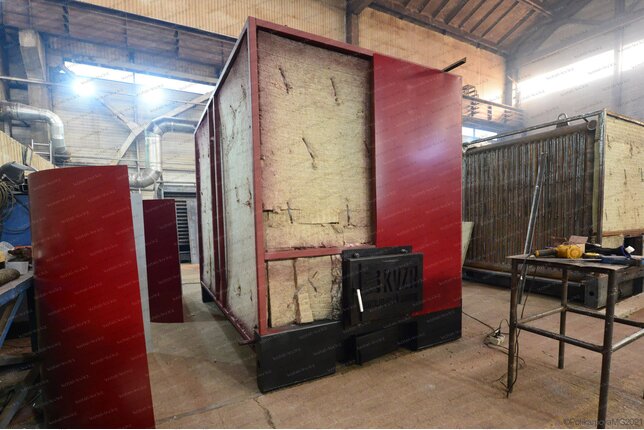 Твердотопливный промышленный котел 1.28 МВт - изготовление