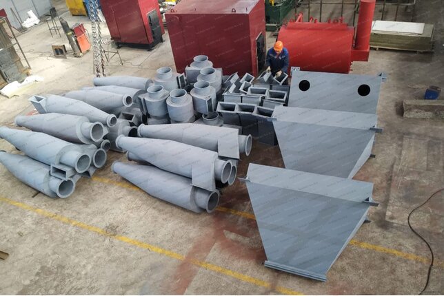 Производство промышленных циклонов ЦН 15 600 6УП