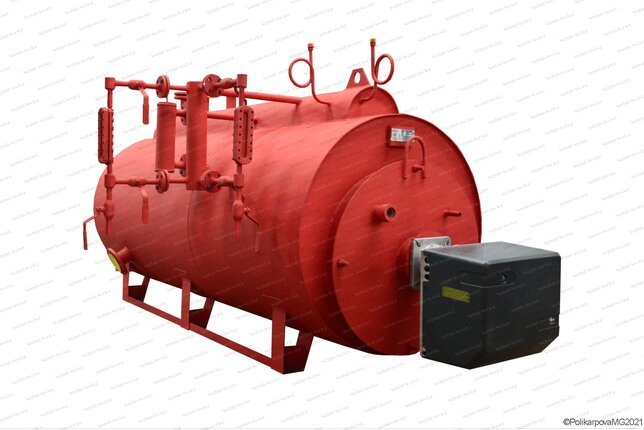 Паровой мазутный котел 300 кг в час с температурой 115 С